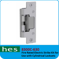 HES 8300C-630 - Fire Rated Electric Strike Kit for use with Cylindrical Locksets
