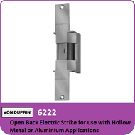 Von Duprin 6222 - Open Back Electric Strike for use with Hollow Metal or Aluminum Applications with Mortise or Cylindrical Locks