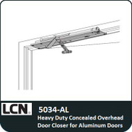 LCN 5034-AL - Heavy Duty Concealed Overhead Door Closer for Aluminum Doors