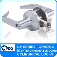 PDQ GP Series Interchangeable Core (IC) Cylindrical Lock - Grade 2