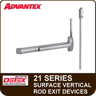 Advantex 21 Series Surface Vertical Rod Exit Device - Top Rod Only - Grade 1