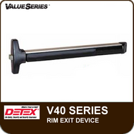 Detex V40 - Rim Exit Device - For Hollow Metal and Wide Stile Doors