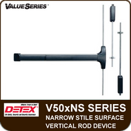 Detex V50xNS - Narrow Stile Surface Vertical Rod Exit Device