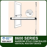 Adams Rite 8600 - Narrow Stile Concealed Vertical Rod Exit Device