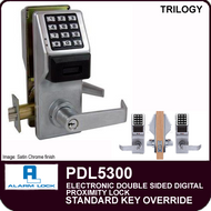 Alarm Lock Trilogy PDL5300 - ELECTRONIC DOUBLE SIDED DIGITAL PROXIMITY LOCKS - Standard Key Override
