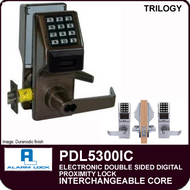 Alarm Lock Trilogy PDL5300IC - ELECTRONIC DOUBLE SIDED DIGITAL PROXIMITY LOCKS - Interchangeable Core