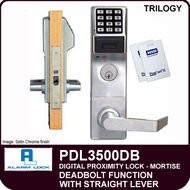 Alarm Lock Trilogy PDL3500DB - ELECTRONIC PROXIMITY MORTISE LOCKS - Straight Lever Deadbolt Function