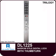 Alarm Lock Trilogy DL1225 - NARROW STYLE LOCK - With Thumbturn