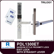 Alarm Lock Trilogy PDL1300ET - NARROW STYLE PROXIMITY / EXIT LOCK - With Straight Lever