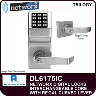 Alarm Lock Trilogy DL6175IC - NETWORX DIGITAL LOCKS - Interchangeable Core with Regal Curved Lever