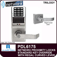 Alarm Lock Trilogy PDL6175 - NETWORX PROXMITY DIGITAL LOCKS - Standard Key Override with Regral Curved Lever