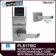 Alarm Lock Trilogy PL6175IC - NETWORX PROXMITY DIGITAL LOCKS - Interchangeable Core with Regal Curved Lever
