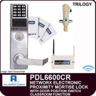 Alarm Lock Trilogy PDL6600CR - NETWORX ELECTRONIC PROXIMITY DIGITAL MORTISE LOCKS - Straight Lever Classroom Function with Door Position Switch