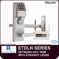 Alarm Lock Trilogy ETDLN Series - NETWORX EXIT TRIM - Straight Lever