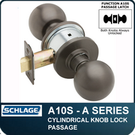 Schlage A10S - Standard Duty Commercial Passage Knob Set