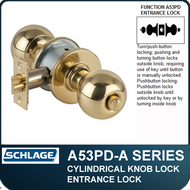 Schlage A53PD - Standard Duty Commercial Entrance Knob Locks