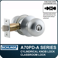 used Schlage AL70PD NEP 626 Standard Duty Classroom/Storage Closet Lever Lock 