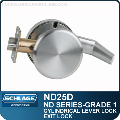 Details about   NEW SCHLAGE ND25D EXIT ONLY DOOR LEVER 2 AVAILABLE NEW IN BOX 