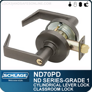 Schlage ND70PD - Heavy Duty Classroom Lever Lock