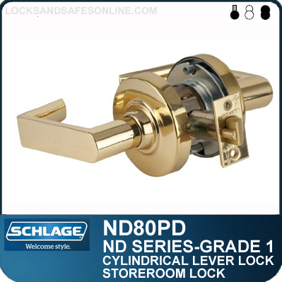 Schlage ND80PD RHO 605 Cylindrical Lock 9.5 Length 9.5 Length 