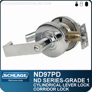 Schlage ND97PD - Heavy Duty Vandlgard® Corridor Lever Lock, Single Cylinder