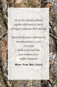 Invitation AP® Realtree Camo (Custom Printed)