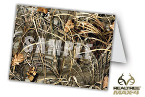 Note Card or Thank you Card with Max4 Camo