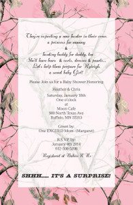 Totally Pink Realtree Camo Invitation