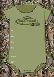 Team Realtree Baby Shower Invitation