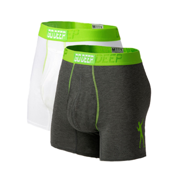 Double Pack set of Dual-Climate™ Underwear Boxers 2GRYXWGRN