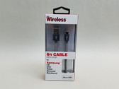 New Just Wireless 5000 6' Micro USB Cable For Smartphone - Black
