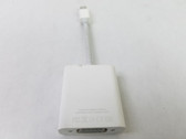 Lot of 2 Apple A1307 Mini DisplayPort to VGA Adapter - White (MB572Z/B)