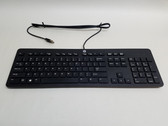 New HP 803181-001 Wired USB Slim 104 Key Standard Keyboard