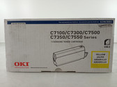 New OKI 41963001  Yellow Toner Cartridge For C7100/C7300 Series