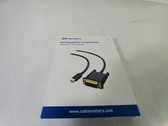 Lot of 5 New Cable Matters Mini DisplayPort to DVI-D Cable 101010-BLACK-6-US