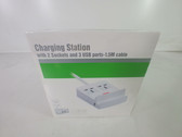 New Green Tech Charging Station with 2 Sockets 3 USB Ports 1.5M Cable