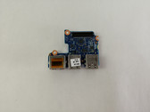 Lot of 2 HP 6050A2566901-USB Laptop USB/Ethernet/Card Reader Board For HP