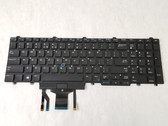 Lot of 2 Dell Latitude E5550 Backlight US International Laptop Keyboard TF5M0