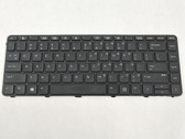 Lot of 2 HP  830325-001 Wired Laptop Keyboard For ProBook 640 G2 G3