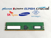 Lot of 2 Major Brand 16 GB DDR4-3200 PC4-25600R 1Rx8 1.2 V RDIMM Server RAM