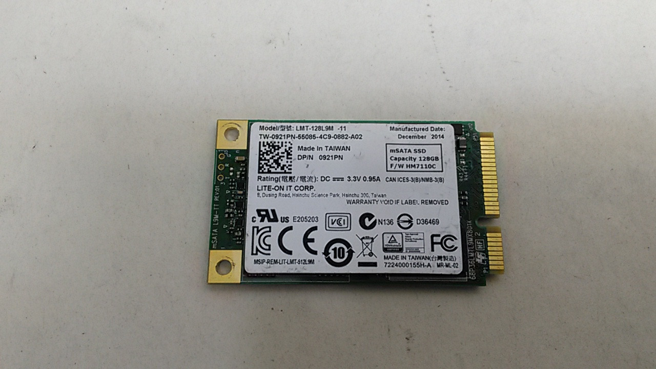 【mSATA】LITEON LMT-128M3M mSATA SSD 128GB LiteOn LMT-128M3M 128GB 1.8