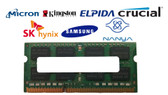 Lot of 10 4 GB DDR3L-1600 PC3L-12800S 2Rx8 DDR3L SDRAM Laptop Memory