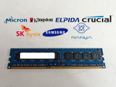 Lot of 5 Major Brand 4 GB DDR3-1333 PC3L-10600E 2Rx8 1.35V DIMM Server RAM