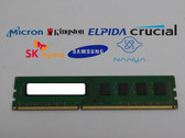 Lot of 5 Major Brand 8 GB DDR3-1866 PC3L-14900U 2Rx8 1.35V DIMM Desktop RAM
