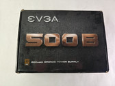 EVGA 500 W 20+4 Pin ATX Desktop Power Supply 100-B1-0500 Open Box