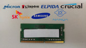 Lot of 2 Major Brand 2 GB DDR4-2133P PC4-17000S 1Rx16 1.2V SO-DIMM Laptop RAM