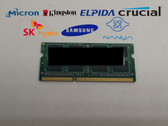 Major Brand 8 GB DDR3L-1333 PC3L-10600S 2Rx8 1.35V SO-DIMM Laptop RAM