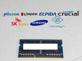 Lot of 5 Major Brand 4 GB PC3-12800 (DDR3-1600) 2Rx8 DDR3 Laptop RAM