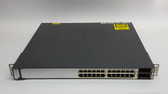 Cisco Catalyst 3750-E WS-C3750E-24TD-S 24-Port Gigabit Ethernet Switch w/ PSU