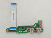 Asus VivoBook F510UA Laptop USB/Card Reader Board w/ Cable X510UA_IO